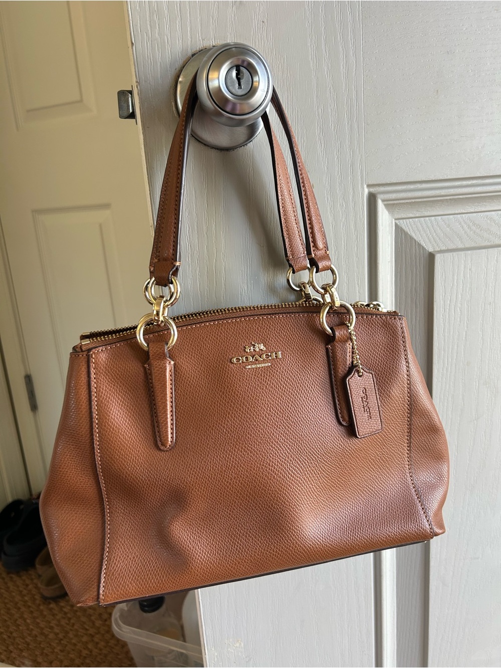 Coach Prairie Satchel in Saddle Crossgrain Leather